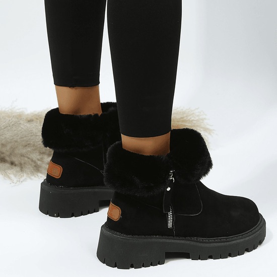 Bottes d’Hiver en Suédine avec Doublure Épaisse - Droxev