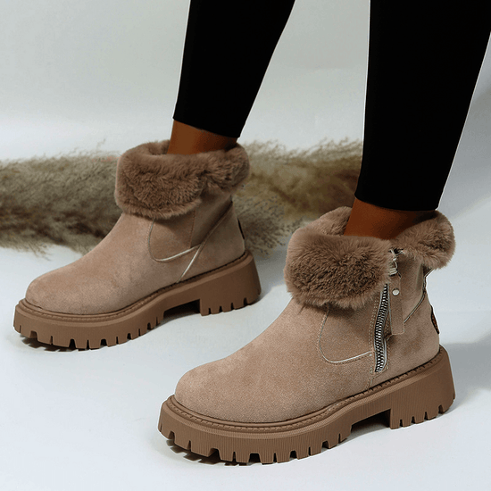 Bottes d’Hiver en Suédine avec Doublure Épaisse - Droxev