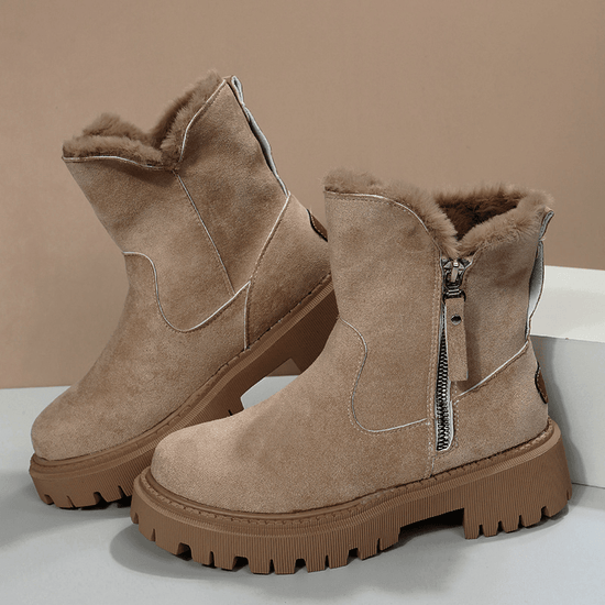 Bottes d’Hiver en Suédine avec Doublure Épaisse - Droxev
