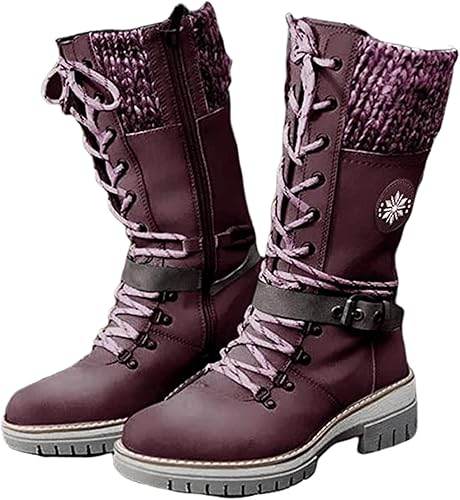 Bottes d'hiver imperméables à talons hauts - Droxev