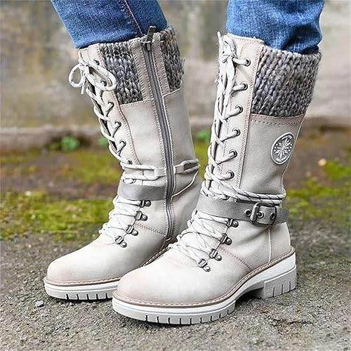 Bottes d'hiver imperméables à talons hauts - Droxev