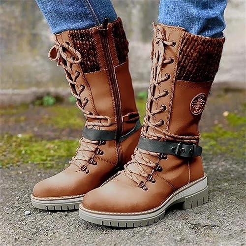 Bottes d'hiver imperméables à talons hauts