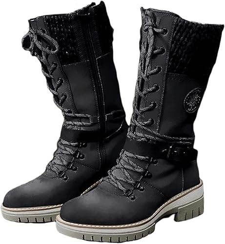 Bottes d'hiver imperméables à talons hauts - Droxev