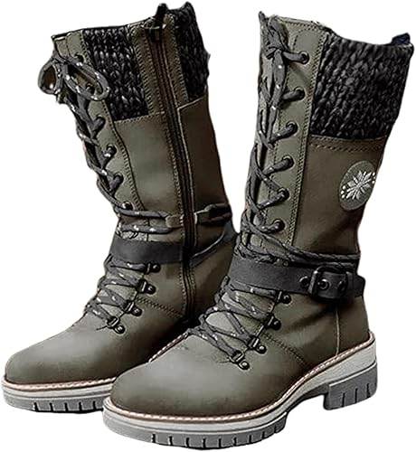 Bottes d'hiver imperméables à talons hauts - Droxev