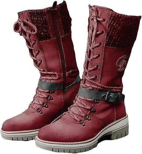 Bottes d'hiver imperméables à talons hauts - Droxev