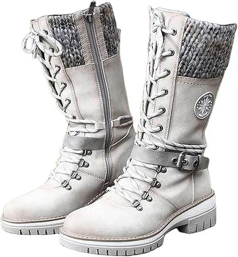 Bottes d'hiver imperméables à talons hauts - Droxev