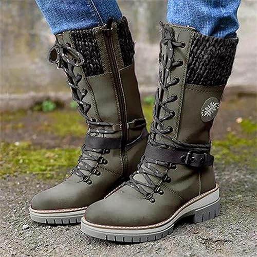 Bottes d'hiver imperméables à talons hauts - Droxev