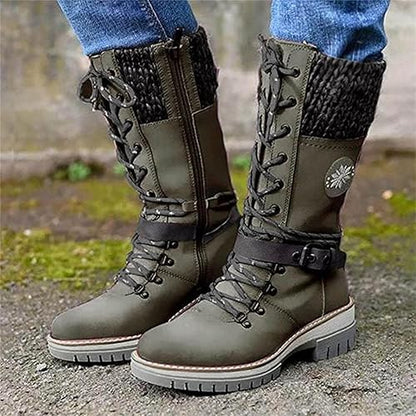 Bottes d'hiver imperméables à talons hauts