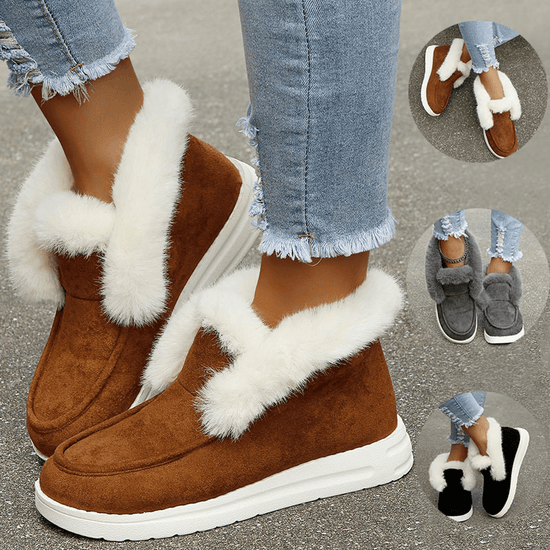 Bottes de Neige avec Fourrure Douce - Droxev