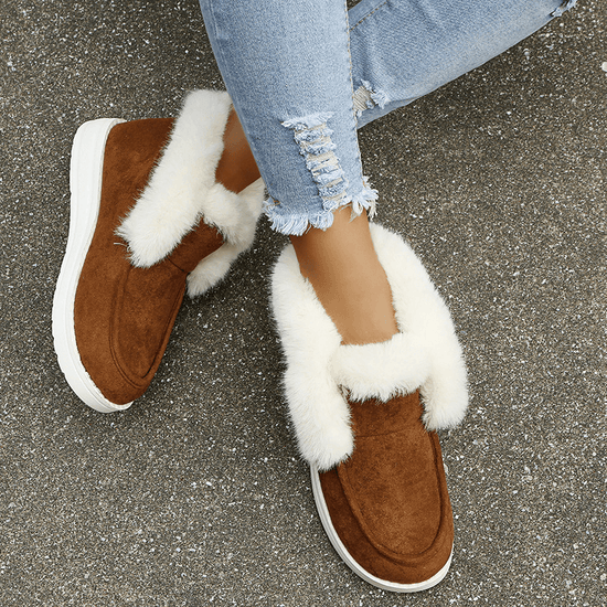 Bottes de Neige avec Fourrure Douce - Droxev