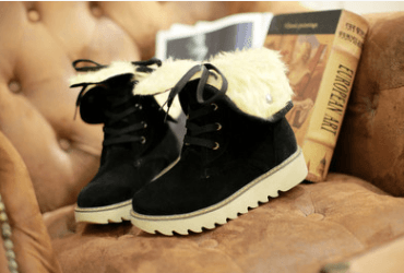 Bottes de Neige avec Fourrure Givrée - Droxev