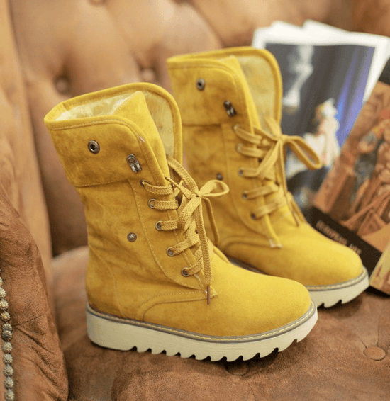 Bottes de Neige avec Fourrure Givrée - Droxev