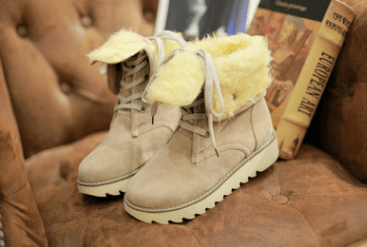 Bottes de Neige avec Fourrure Givrée - Droxev