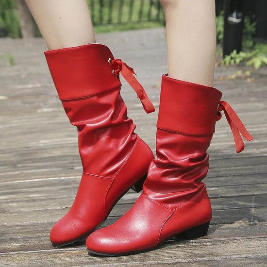 Bottes mi-mollet à talon - Droxev