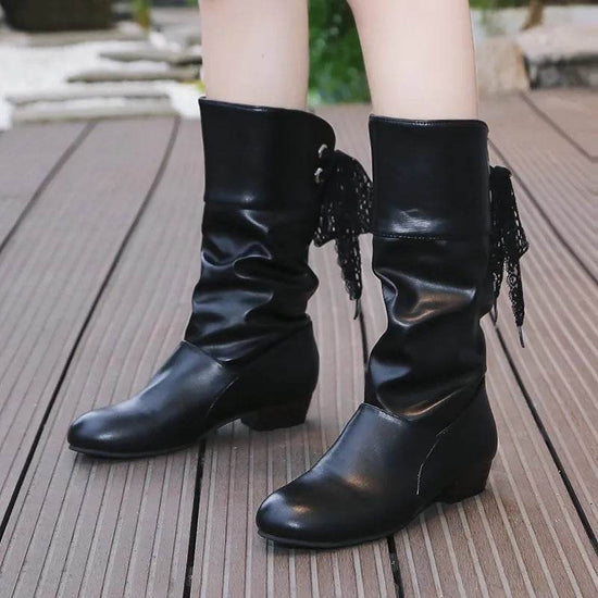 Bottes mi-mollet à talon - Droxev