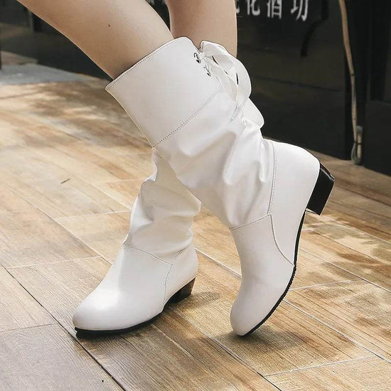 Bottes mi-mollet à talon - Droxev