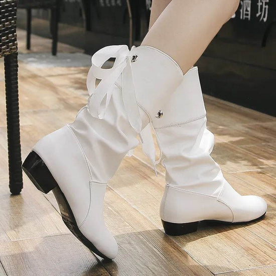Bottes mi-mollet à talon - Droxev