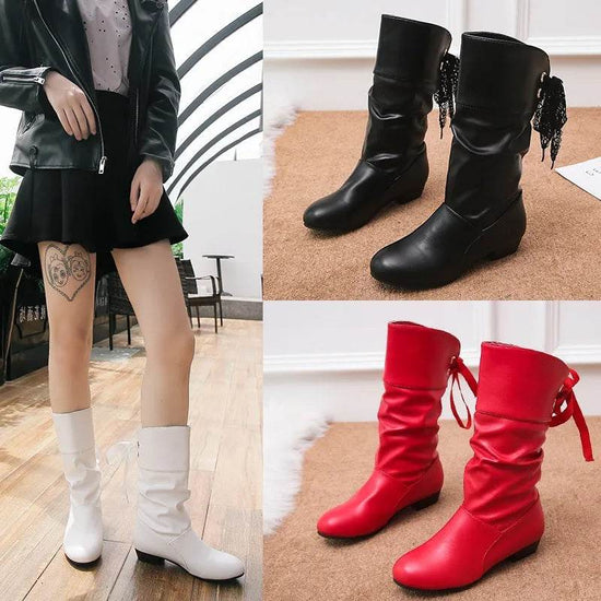 Bottes mi-mollet à talon - Droxev