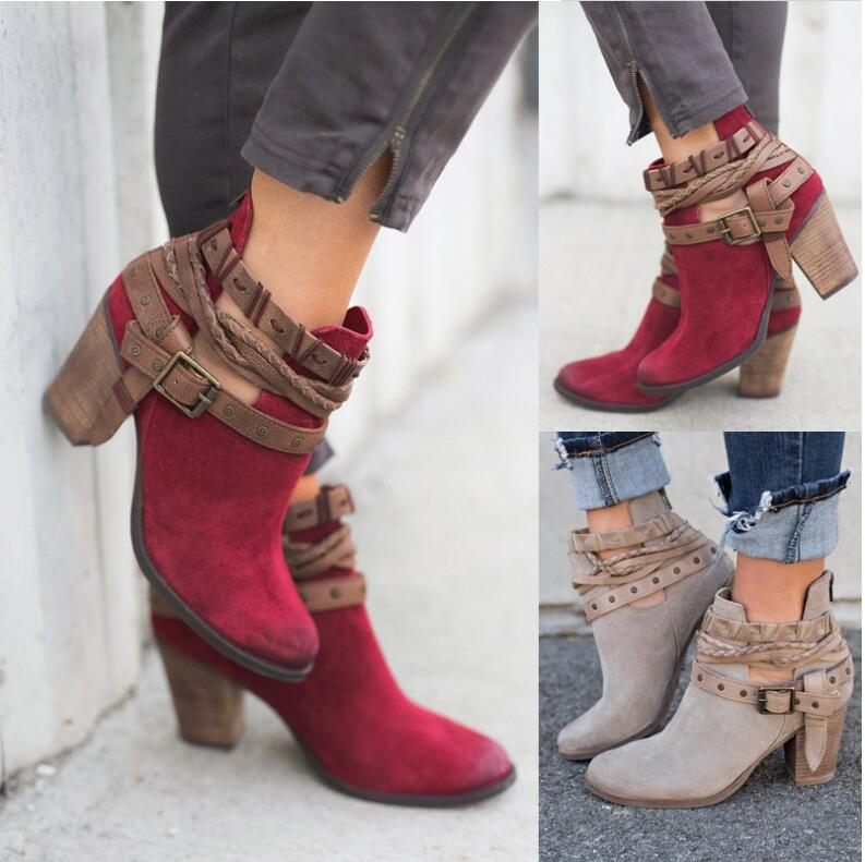 Bottines Élégantes à Talons Hauts