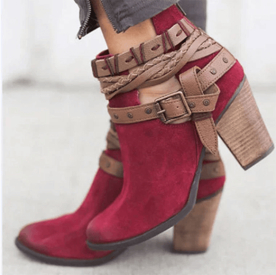 Bottines Élégantes à Talons Hauts - Droxev