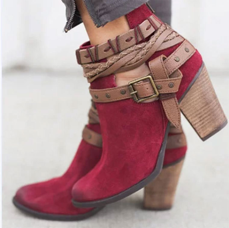 Bottines Élégantes à Talons Hauts