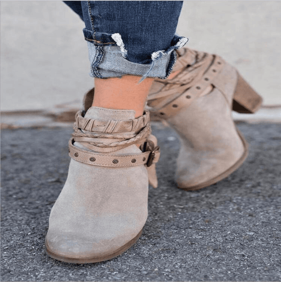 Bottines Élégantes à Talons Hauts - Droxev