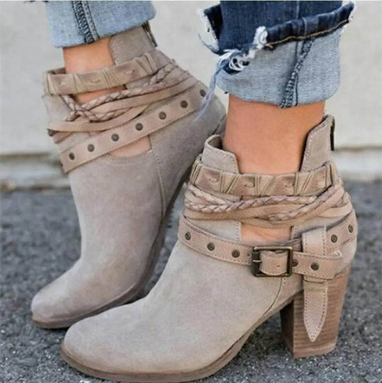 Bottines Élégantes à Talons Hauts - Droxev