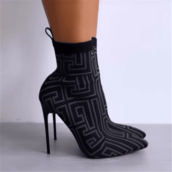 Bottines Mode à Talons Hauts - Droxev