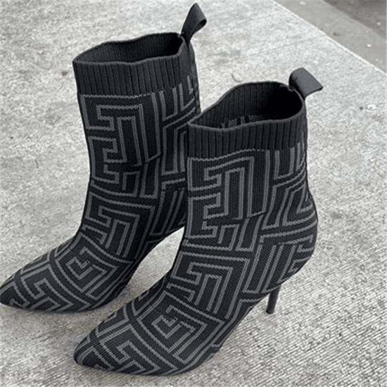 Bottines Mode à Talons Hauts - Droxev
