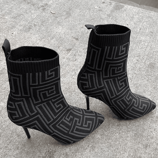 Bottines Mode à Talons Hauts - Droxev