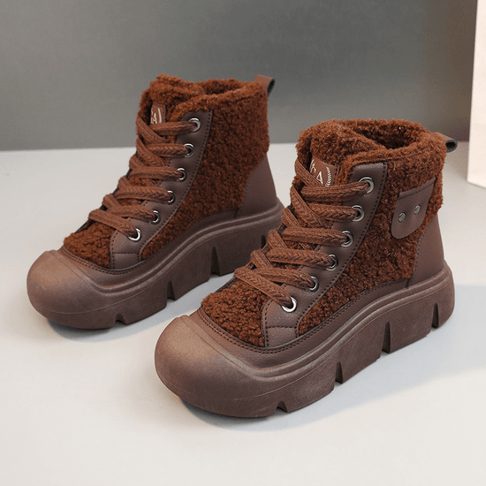 Chaussures Plates Montantes à Lacets - Droxev