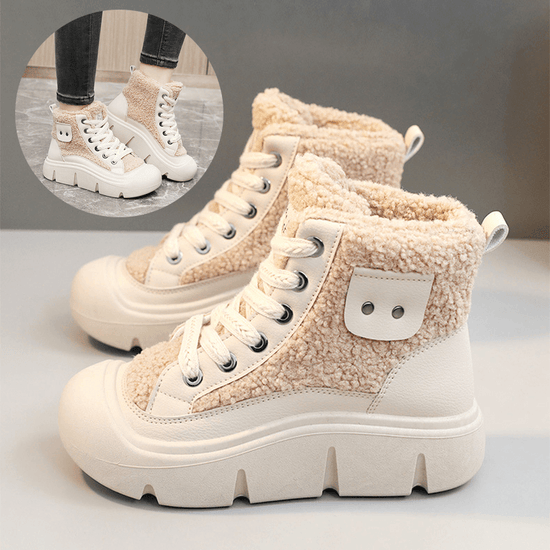 Chaussures Plates Montantes à Lacets - Droxev