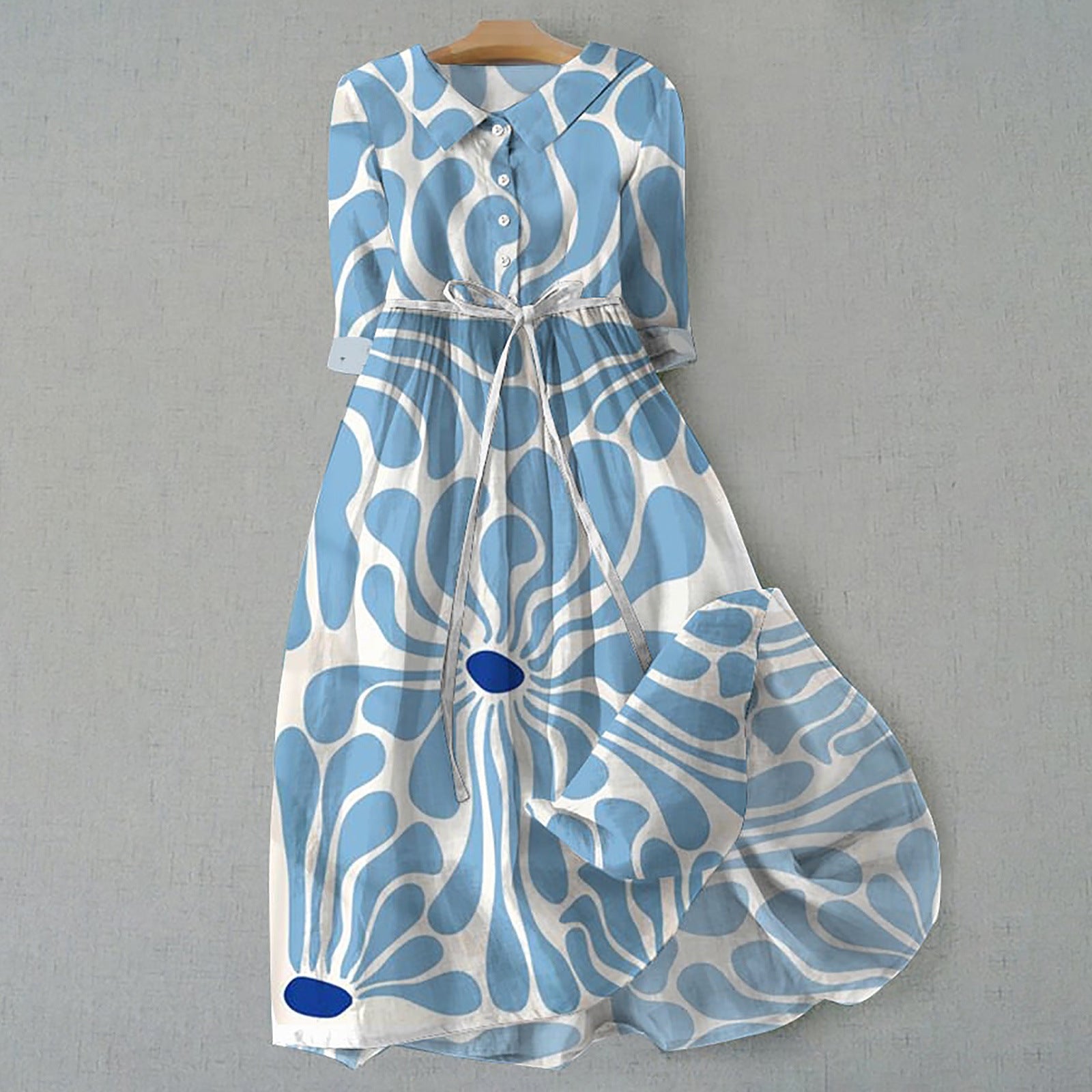 Robe imprimée bohème personnalisée pour femme