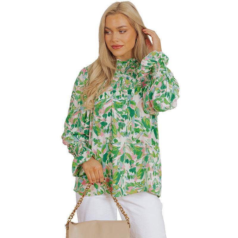 Haut ample à imprimé assorti pour femme - Droxev