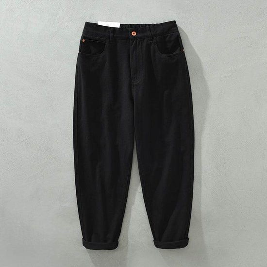 Pantalon droit décontracté pour homme, style cargo ample, taille élastique, style rétro tendance - Droxev