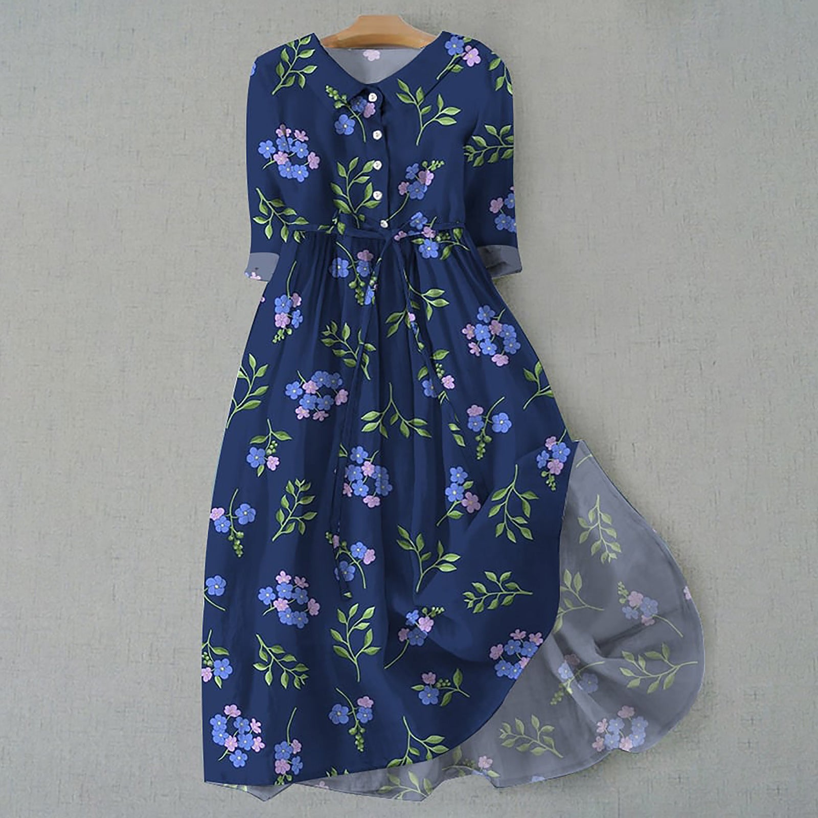 Robe imprimée bohème personnalisée pour femme
