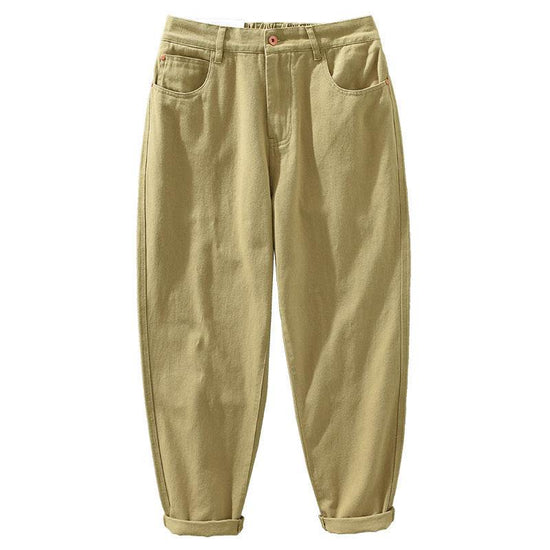 Pantalon droit décontracté pour homme, style cargo ample, taille élastique, style rétro tendance - Droxev