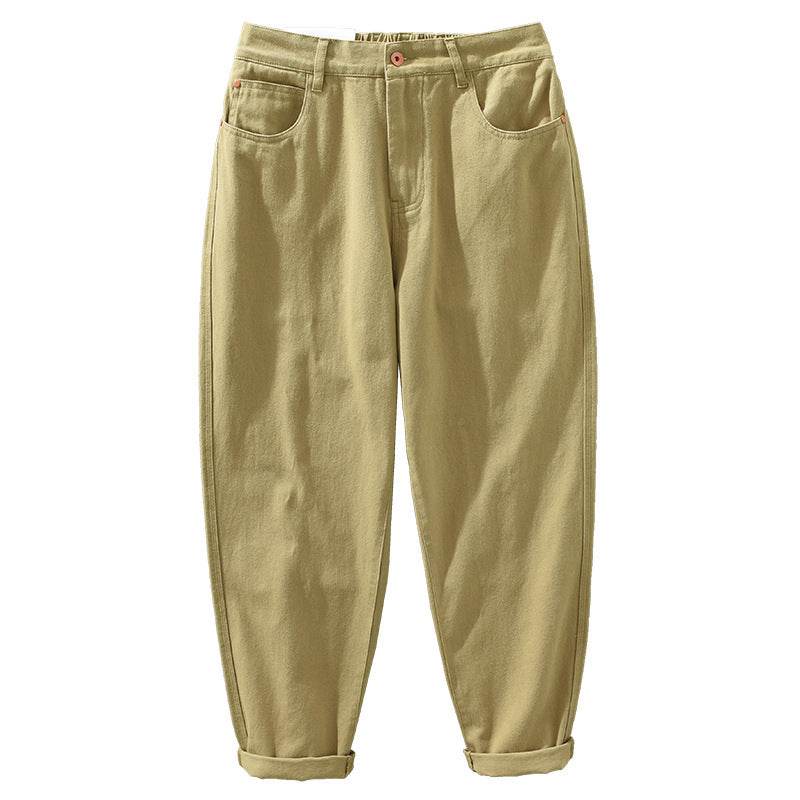 Pantalon droit décontracté pour homme, style cargo ample, taille élastique, style rétro tendance - Droxev