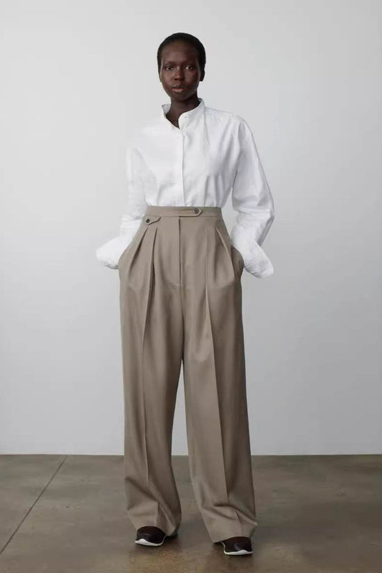 Pantalon large décontracté et tendance pour femme - Droxev