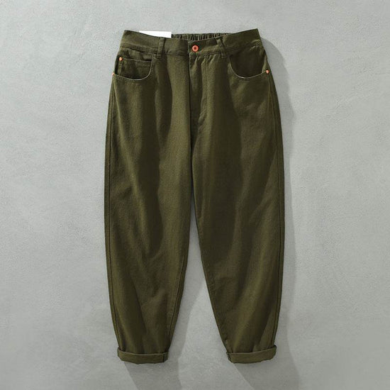 Pantalon droit décontracté pour homme, style cargo ample, taille élastique, style rétro tendance - Droxev