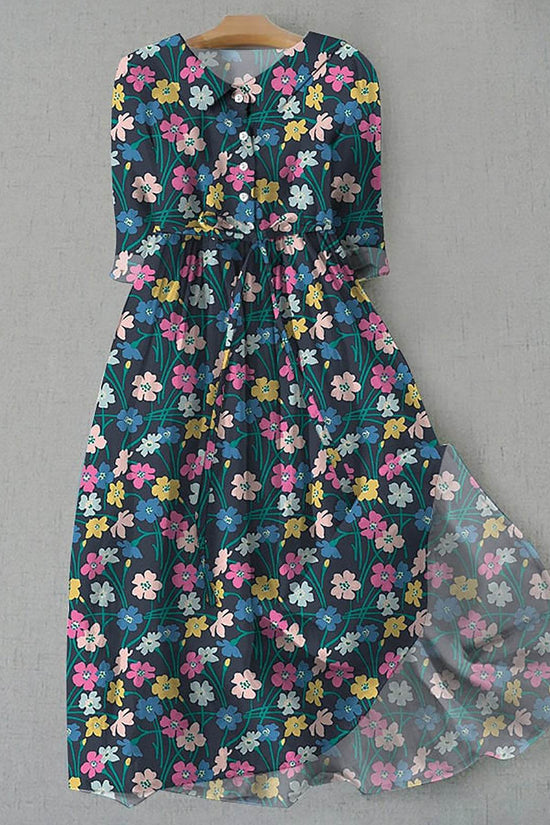 Robe imprimée bohème personnalisée pour femme - Droxev