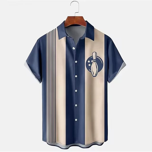 Meilleure chemise de bowling pour homme, impression numérique 3D