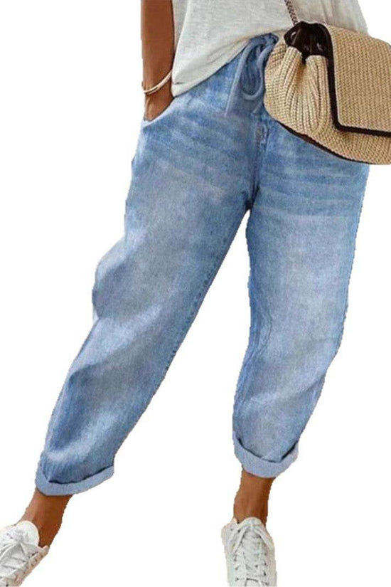 Pantalon décontracté à poches amples style graffiti - Droxev