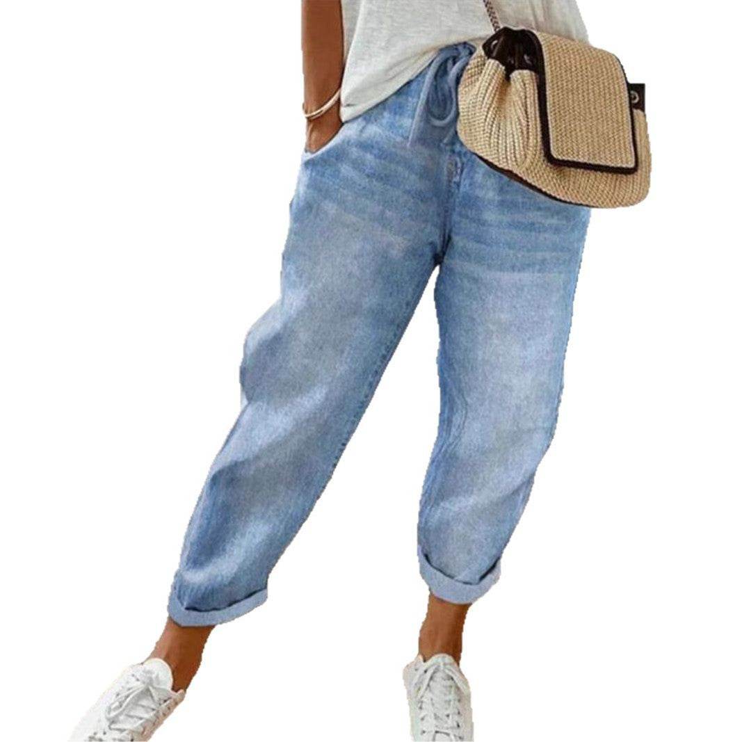 Pantalon décontracté à poches amples style graffiti - Droxev