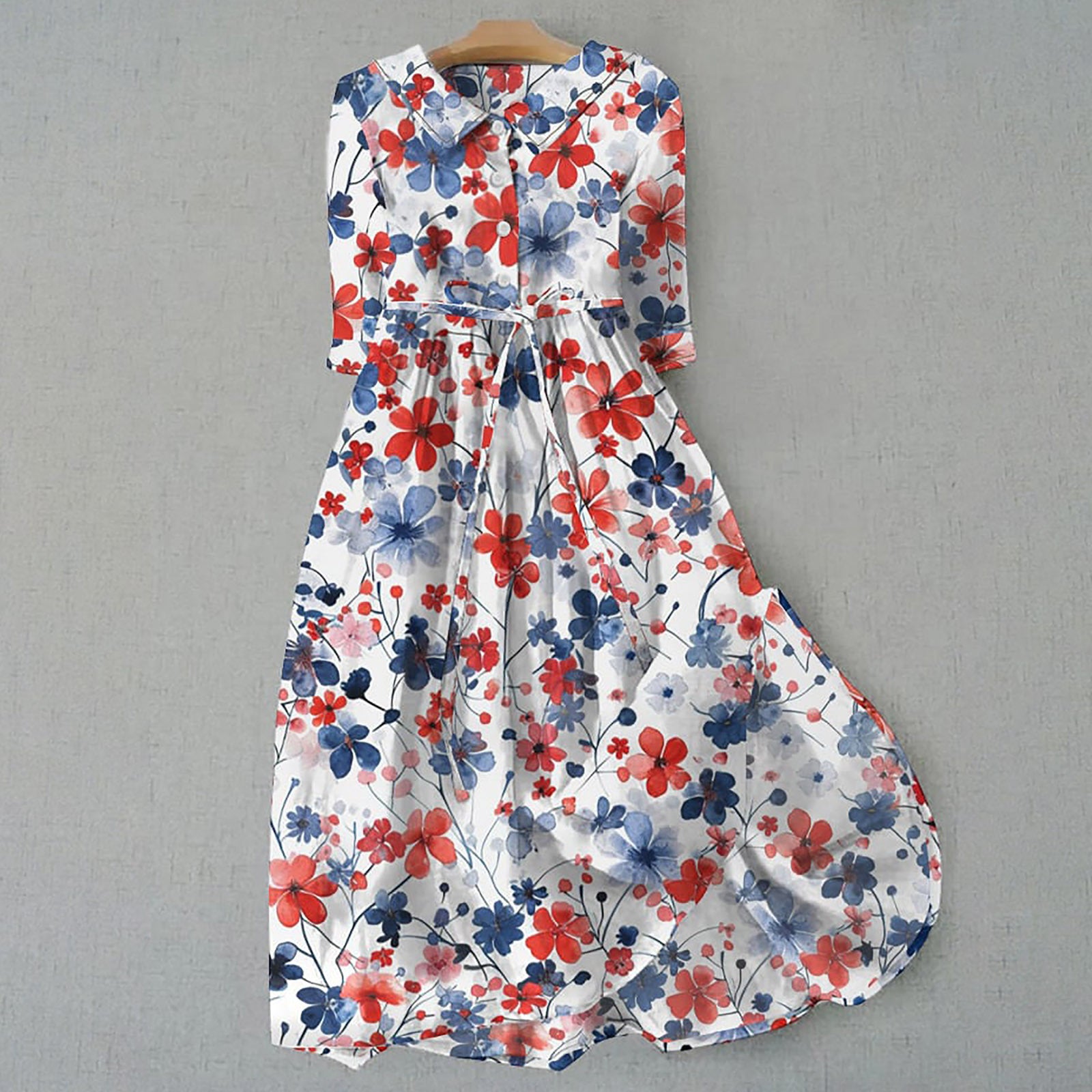 Robe imprimée bohème personnalisée pour femme