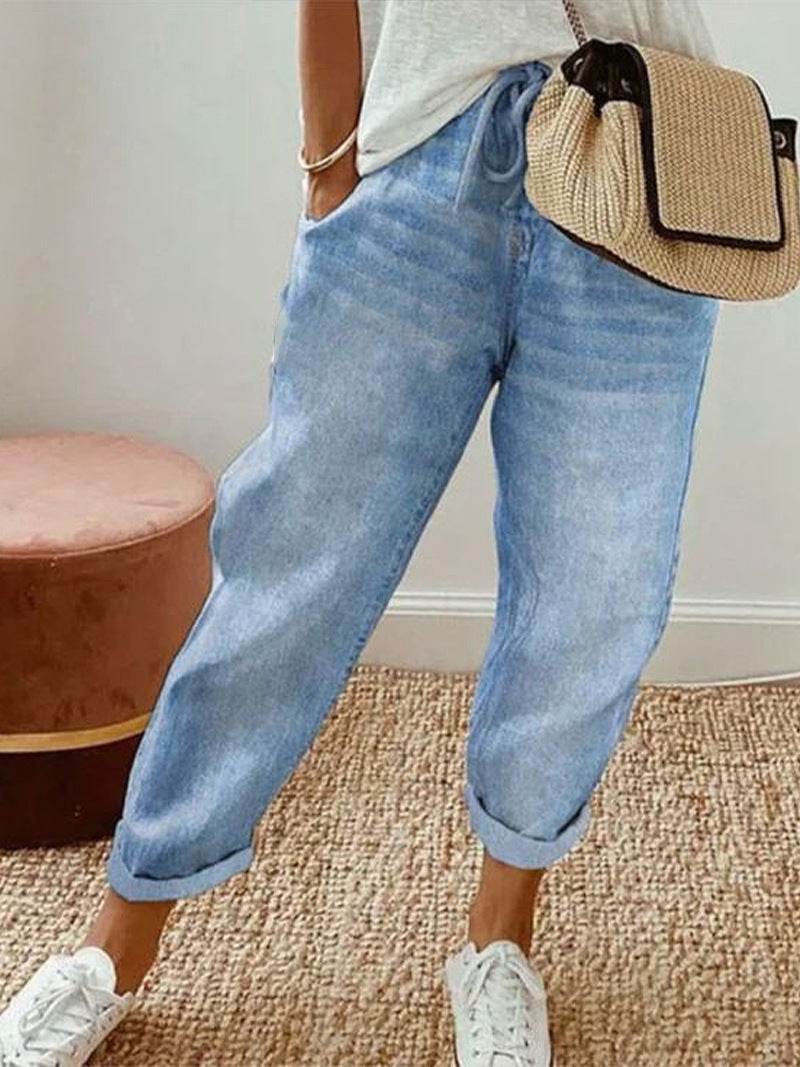 Pantalon décontracté à poches amples style graffiti - Droxev