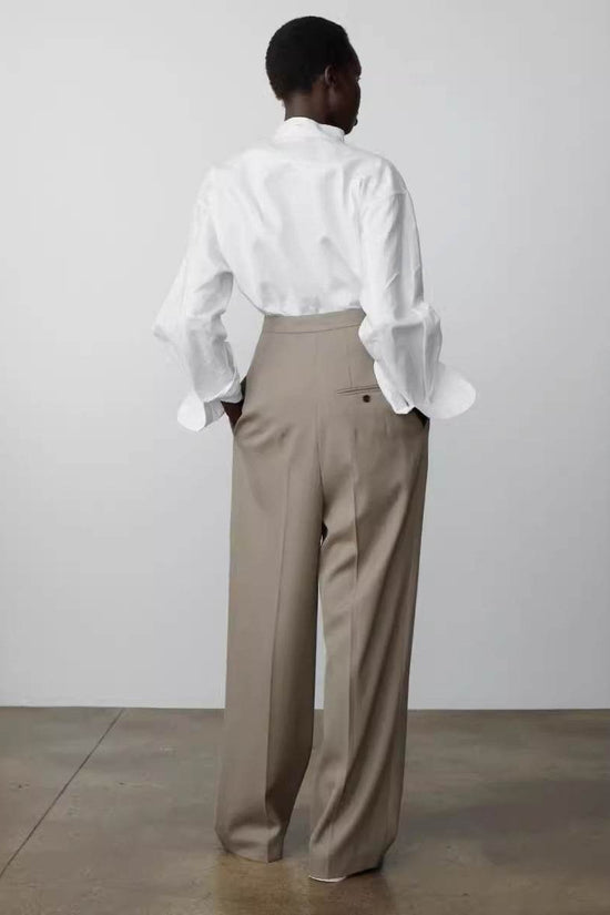 Pantalon large décontracté et tendance pour femme - Droxev