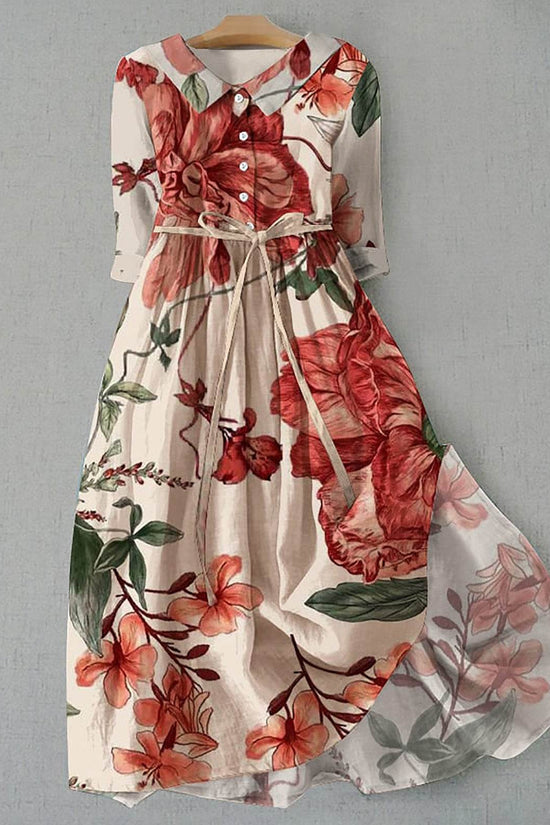 Robe imprimée bohème personnalisée pour femme - Droxev