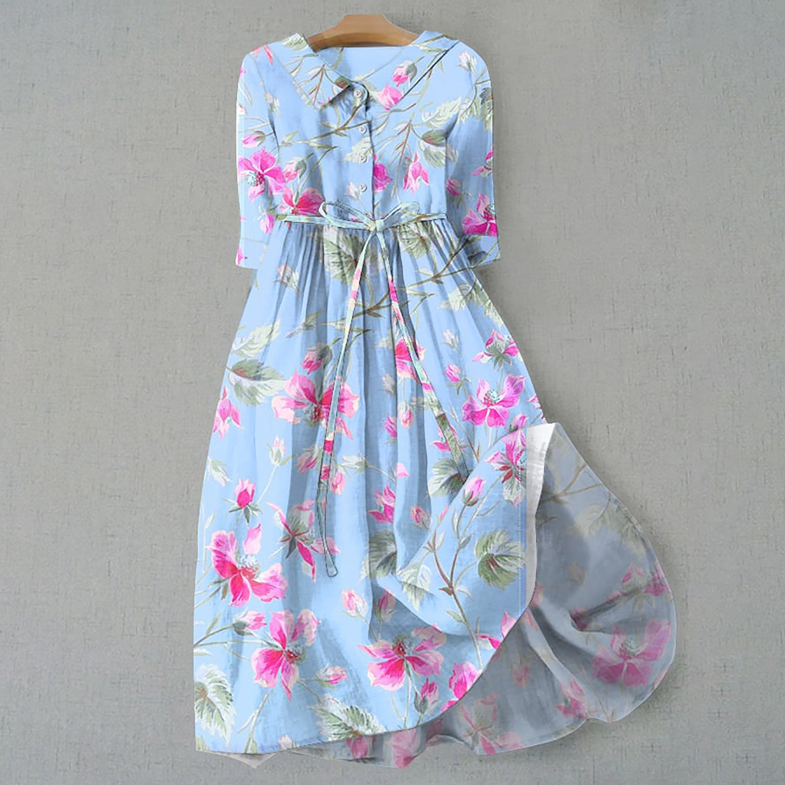 Robe imprimée bohème personnalisée pour femme