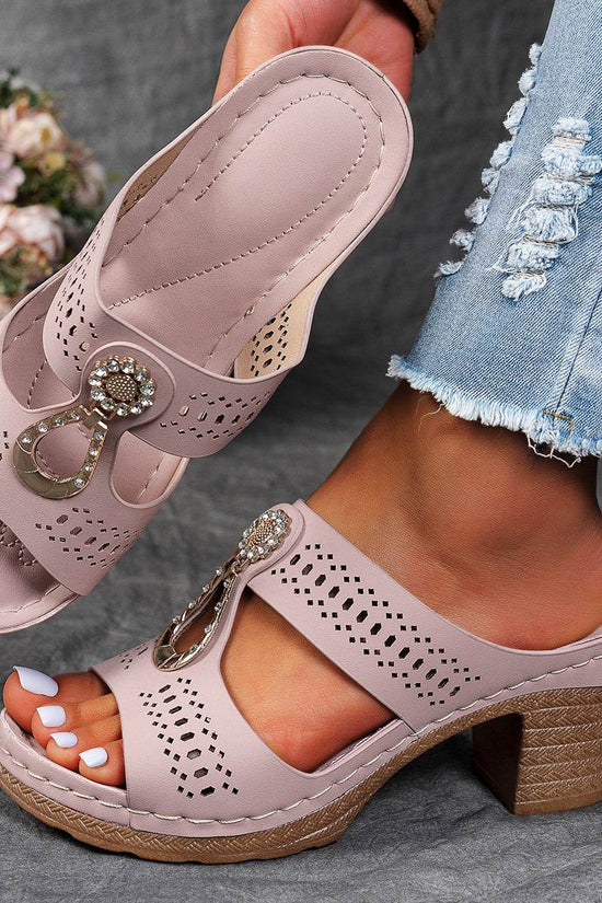 Chaussures à strass pour mère d'âge moyen - Droxev